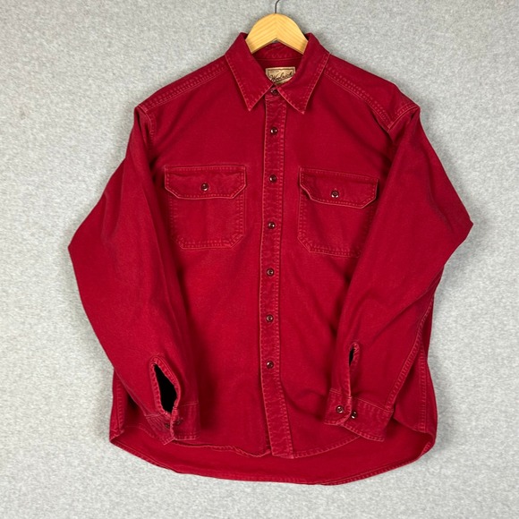 Woolrich Other - Woolrich Red Flannel Long Sleeve Button Up Shirt Men's Size‎ L
